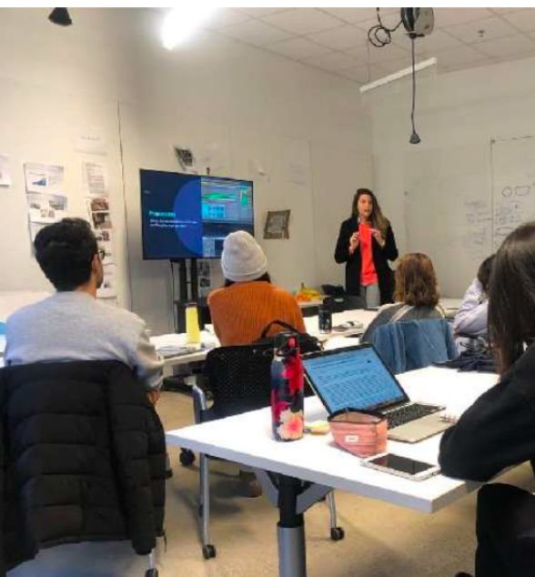 Adriana lecturing at Harvard Graduate School of Design